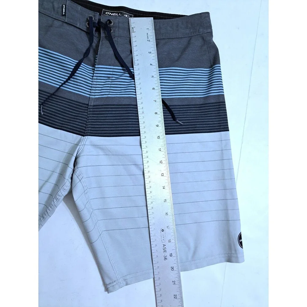 Oneill Boardshorts Hyperfreak Swim Trunks Hybrid Shorts Men’s 34 Cargo Gray